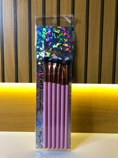 KIT PINCÉIS PRETO PARA OLHOS 6 PEÇAS - RUBY ANJO