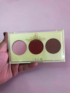 Trio Contorno, Iluminador e Blush Phállebeauty