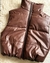 chaleco puffer eco cuero - comprar online