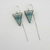 BRINCO CELESTE CRISTAL PEDRA TROLITA ( QUARTZO PARAIBA) PRATA 925 - comprar online
