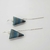 Imagem do BRINCO CELESTE CRISTAL PEDRA TROLITA ( QUARTZO PARAIBA) PRATA 925