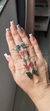 PULSEIRA BORBOLETA TURMALINA VERDE - PRATA 925 - loja online