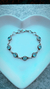 PULSEIRA PRATA REDONDA TOPÁZIO AZUL
