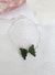 PULSEIRA BORBOLETA TURMALINA VERDE - PRATA 925