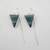 BRINCO CELESTE CRISTAL PEDRA TROLITA ( QUARTZO PARAIBA) PRATA 925 - Gitana Pratas