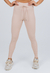 Legging cós alto em malha canelada Nude