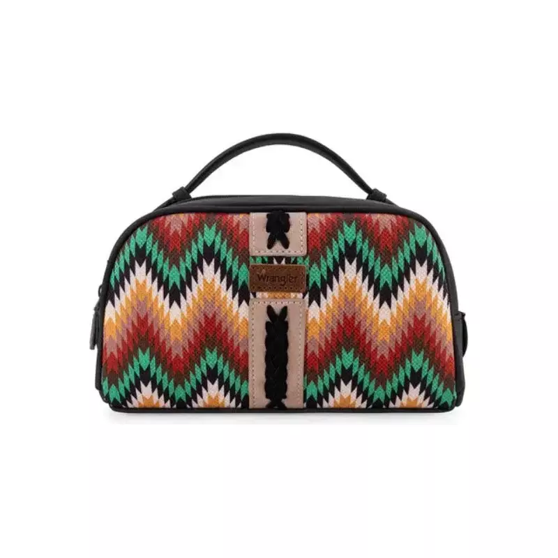 Bolso De Viaje Unisex Wrangler Estampado Patron Azteca Negra Beige Verde Amarillo WG2211-190BK