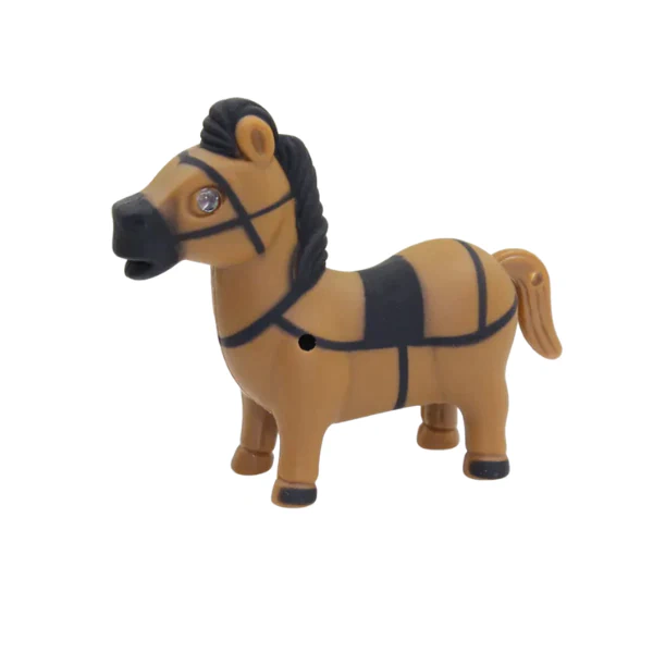 Llavero Con Luz Y Sonido De Caballo Café Mod. 01