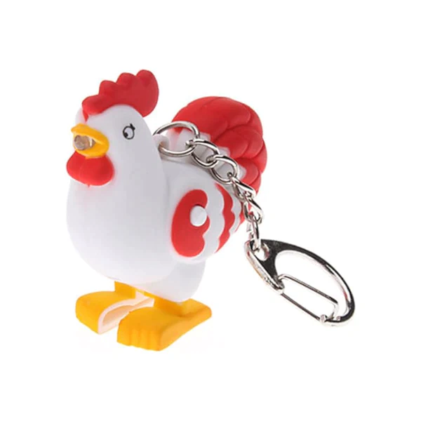 Llavero Con Luz Y Sonido De Gallo