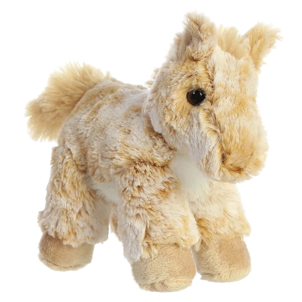 Peluche Caballo Pequeño Camel Afelpado 21 cm