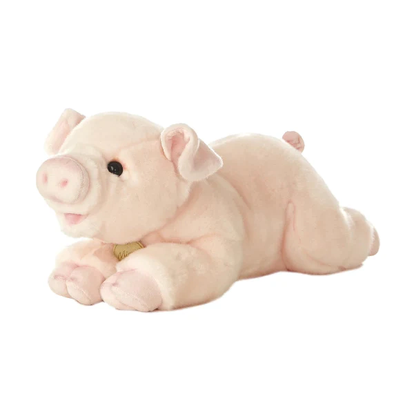 Peluche Puerquito Realista Rosa 40cm