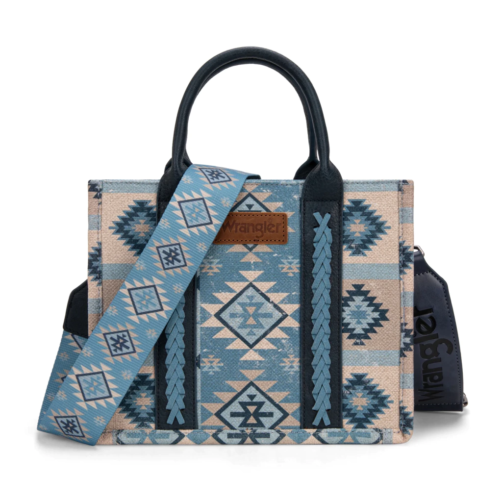 Bolsa Wrangler Tote Bag Checotah Huichol Azul Mezclilla WG2209-8120SJN