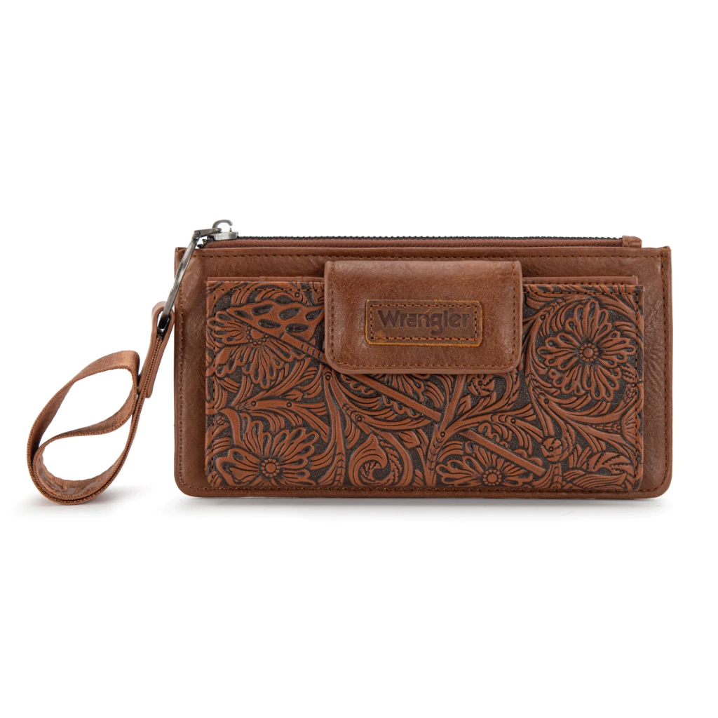 Cartera Wrangler Tipo Piel Cincelada Miel con Asa WG315-W013BR