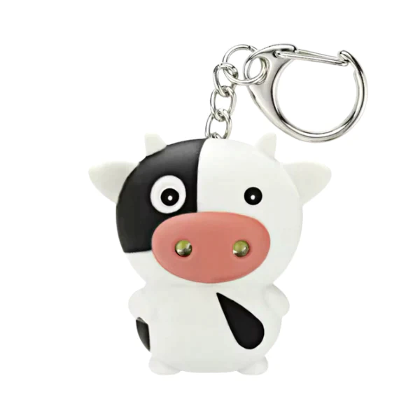 Llavero Con Luz Y Sonido De Vaca Mod. 1