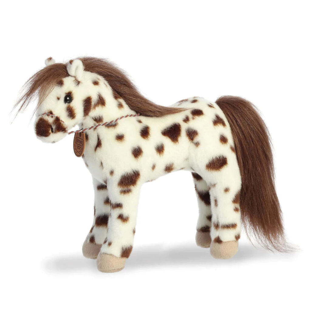 Peluche Breyer Caballo Pinto Con Corralito Knabstrupper