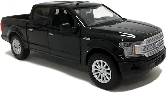 JUGUETE CAMIONETA A ESCALA MOTORMAX 1:24 FORD NEGRA 2019 F-150 LIMITED CREW CAB