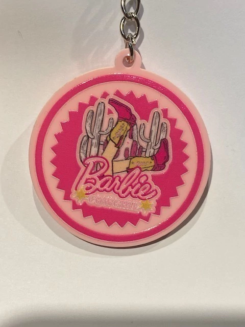 LLAVERO VAQUERO PINK MODELO CRISTAL BARBIE COWGIRL ROSA