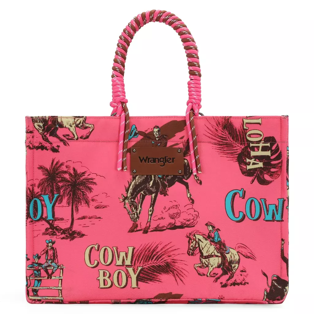 Bolsa Wrangler Tote Bag Jumbo Rosa Barbie Western Vintage WG284D-8119HPK