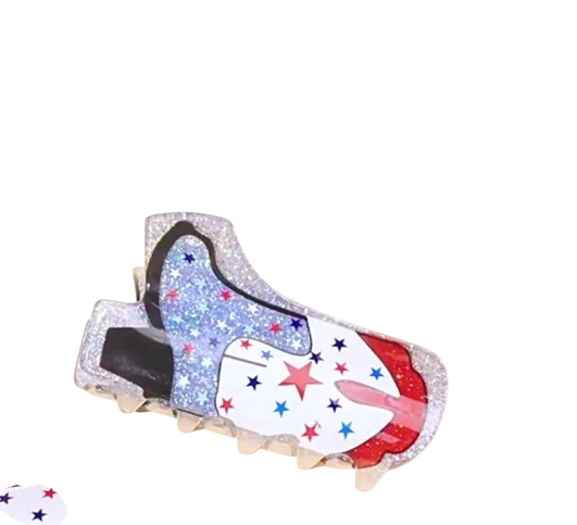 PINZA PARA EL CABELLO BOTA BRILLOS AZUL USA