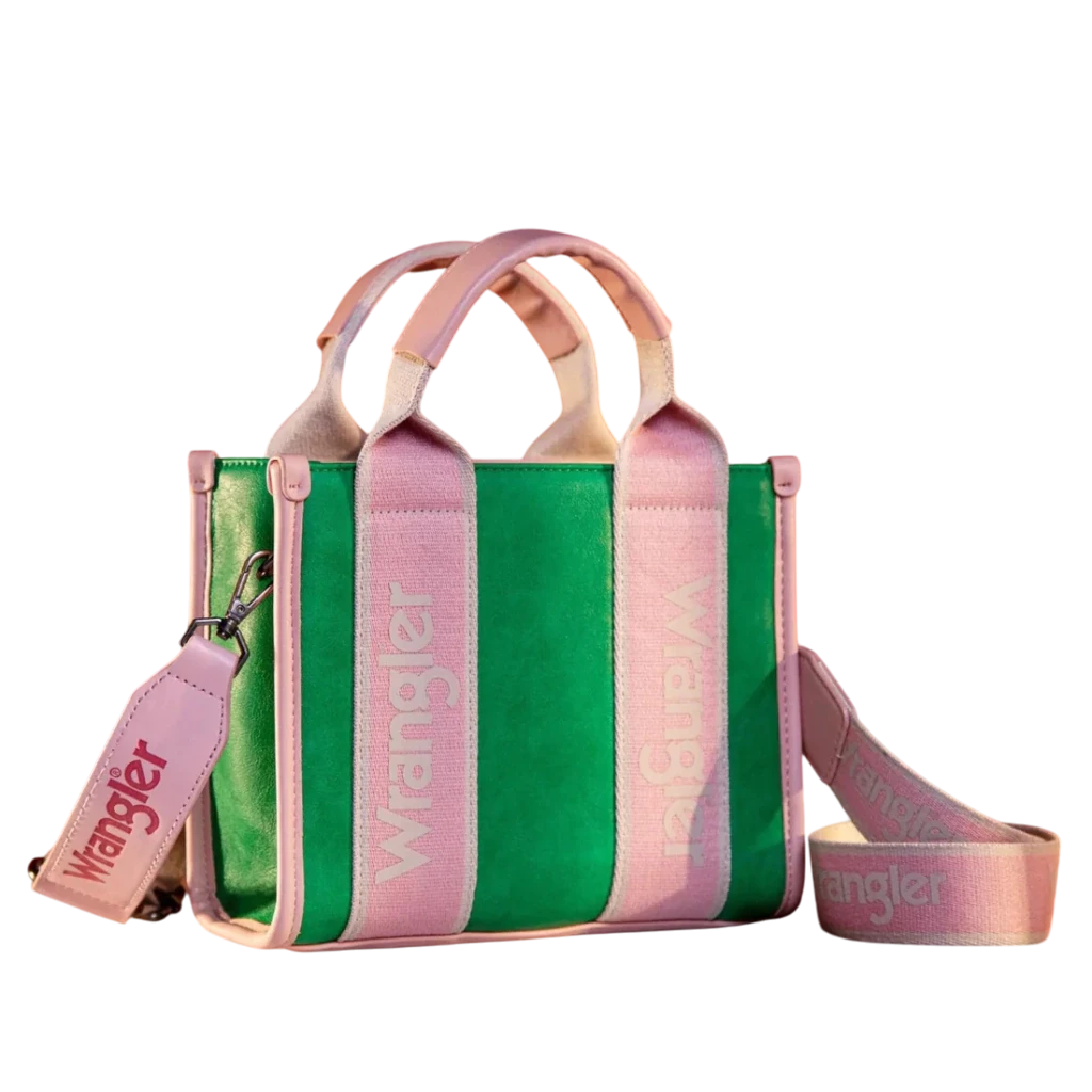 Bolso Wrangler Mini Tote Bag Block Rosa Verde WG2202-292GN