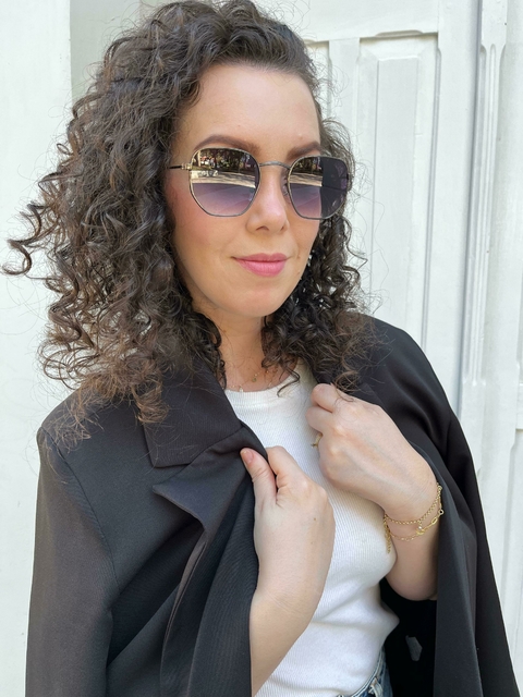 Óculos de Sol Hexagonal degrade - comprar online