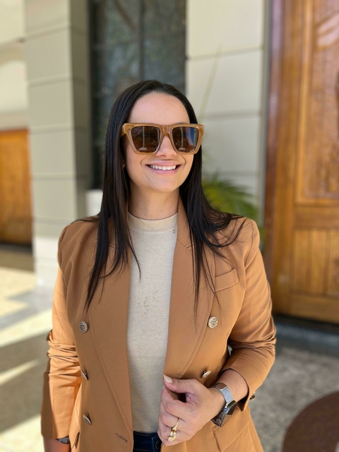 Óculos de sol Kamy Marrom - comprar online