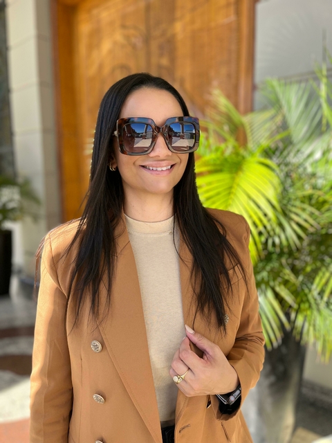 Óculos de sol Madeline Animal Print - comprar online