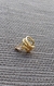 Brinco Fack microcravejado e 1 Gota - Folheado em Ouro 18k - Ennila Prata