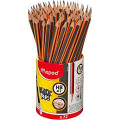 Bote con 72 Lápices Black Triangulares Marca Maped