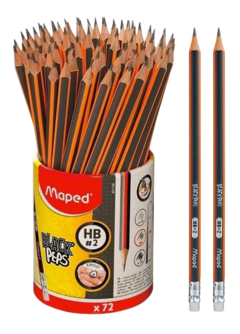 Bote con 72 Lápices Black Triangulares Marca Maped - comprar en línea