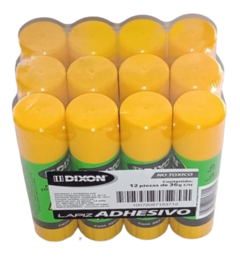 Dixon Lápiz Adhesivo con 12 pzas de 36 grs - Papelería Cared