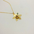 COLAR SEMIJOIA FLOR DE LÓTUS CHAPADA- BANHO DE OURO - comprar online