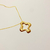 COLAR SEMIJOIA ABSTRATO ORGANICO- BANHO DE OURO - comprar online