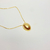 COLAR SEMIJOIA GOTA OVAL- BANHO DE OURO - comprar online