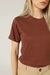 Tshirt Lisa - Marrom Cynnamon - comprar online