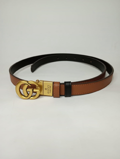 Cinto Gucci dupla face liso - loja online