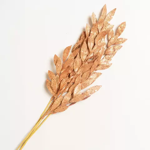 PLANTA HOJA DECORATIVA NAVIDAD COBRE - comprar online