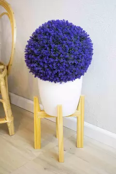 Esfera Topiario de Eucalipto 30cm(Violeta). - Soul Home Deco