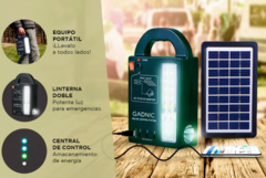 Linterna Solar de Emergencia con panel solar y 3 bombillas - comprar online