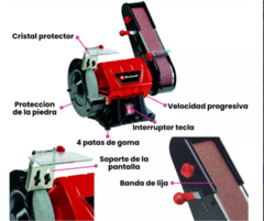 Amoladora Lijadora Banco Banda 240w Einhell en internet