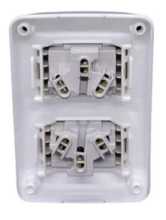 Llave Exterior Toma Doble Exultt - Power Electricidad
