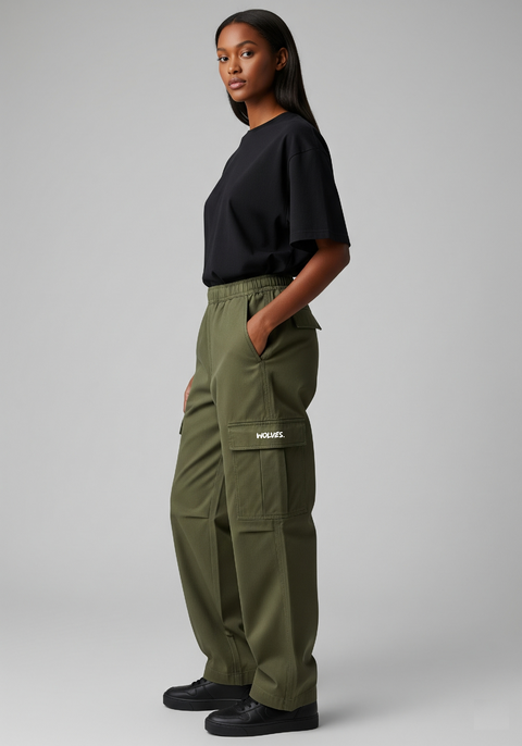 CALÇA CARGO VERDE MILITAR - comprar online
