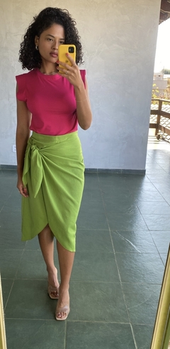 BLUSA COM OMBREIRA - UseBalook Moda Feminina