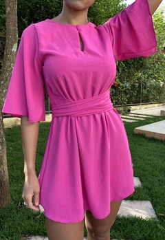 VESTIDO MANGA KIMONO - ROSA na internet