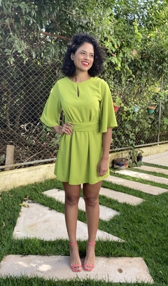 VESTIDO MANGA KIMONO - VERDE na internet