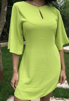 VESTIDO MANGA KIMONO - VERDE