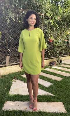 VESTIDO MANGA KIMONO - VERDE - UseBalook Moda Feminina