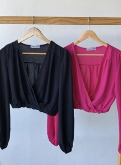 CROPPED MANGA COMPRIDA - loja online