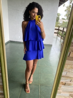 VESTIDO COM BABADOS FRENTE ÚNICA na internet