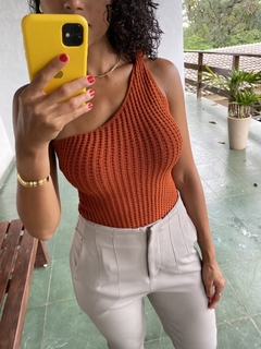 BODY TRICÔ NULA MANGA - UseBalook Moda Feminina